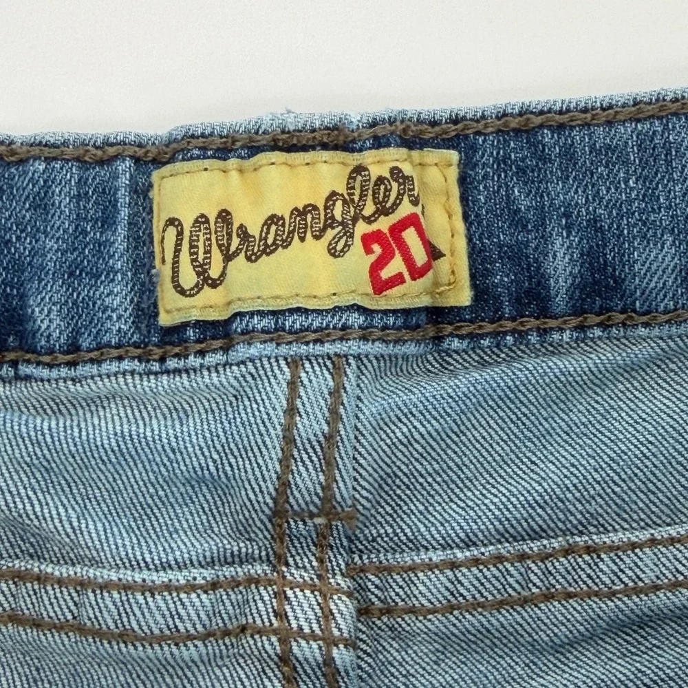 Wrangler 20X Boys Jeans Size 12 Regular Blue Medium Wash Stretch Denim Western